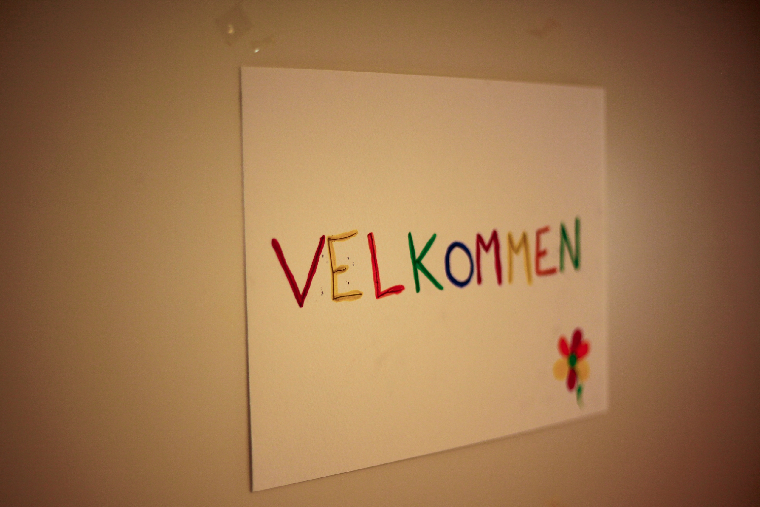 Velkommen skilt